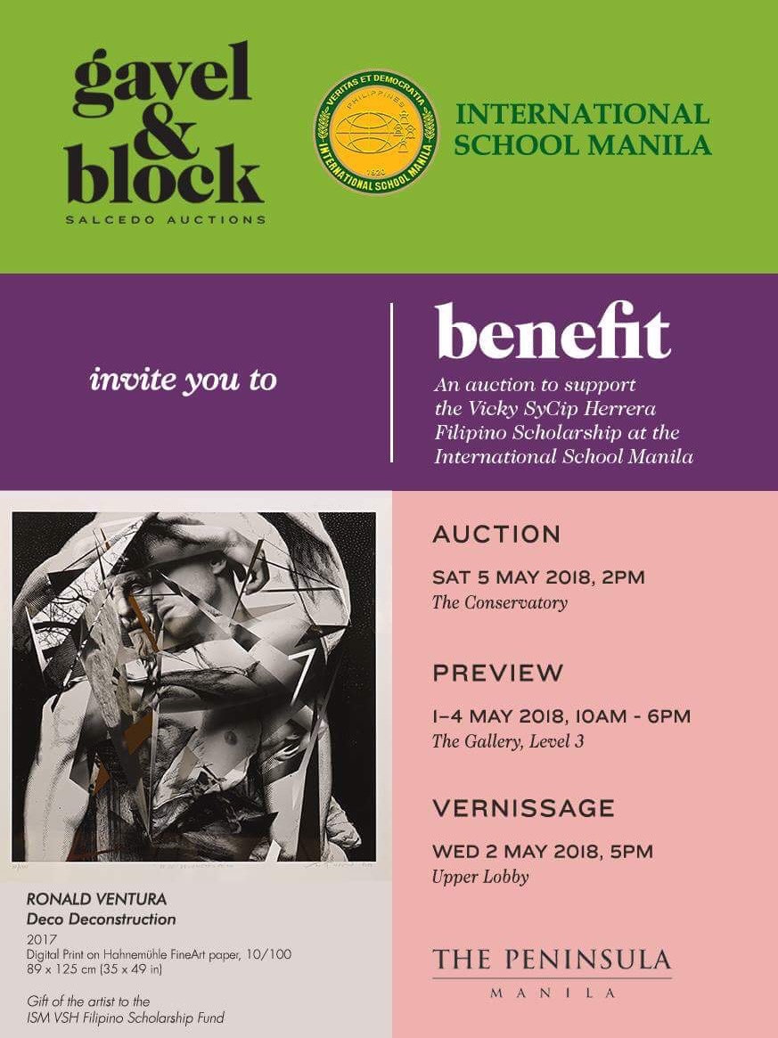 Níccolo José — Salcedo Auctions — Vicky SyCip Herrera Filipino Scholarship ISM Benefit 2018